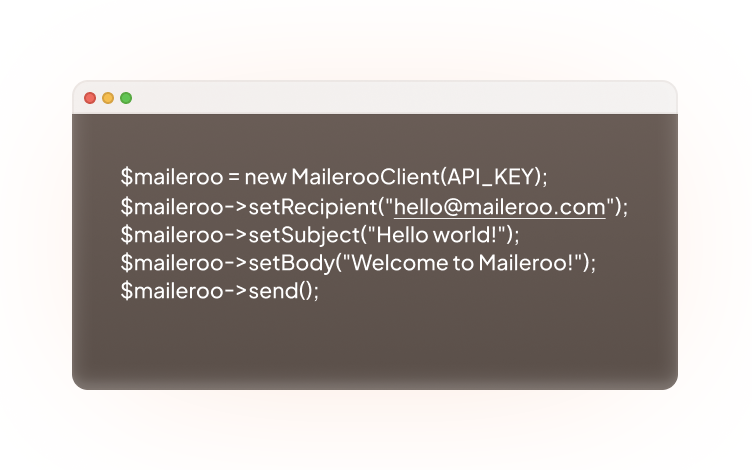 SMTP Relay & Email API